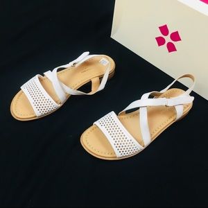 Naturalizer Sandals, Size 8 1/2 Narrow, New White
